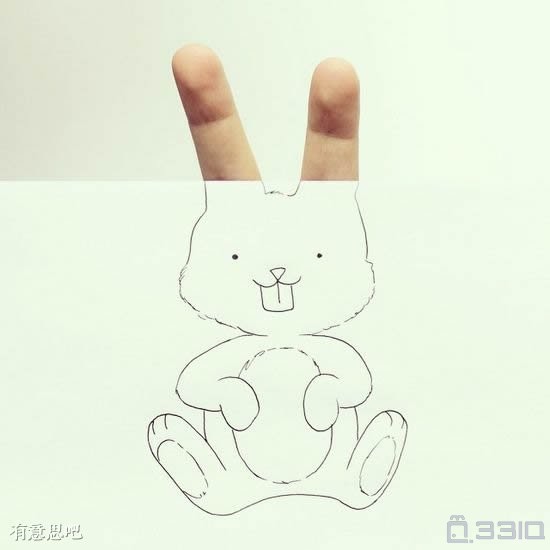 用手指玩图画:利用小手指创作的动物插画