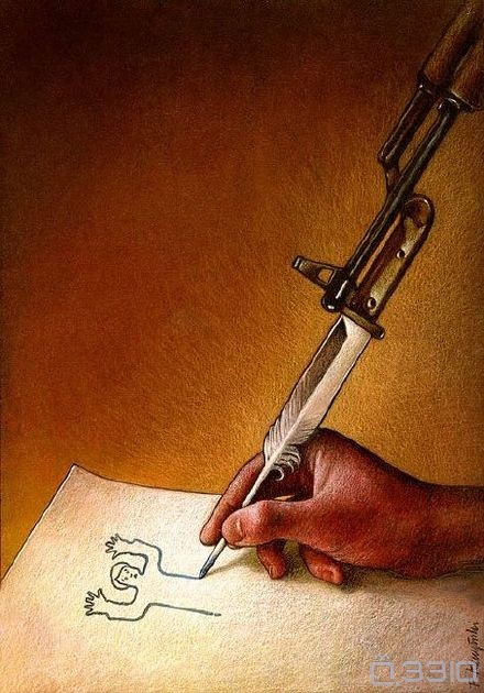 家 pawel kuczynski 充满讽刺意味的插画,每一幅都耐人寻味,值得深思