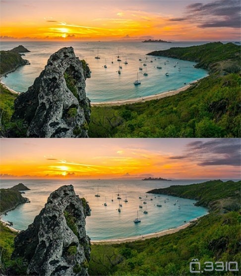 【风景】    下面两幅图有几处不同?