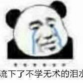留下不学无术的泪水